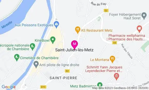 Localisation Dr Michele Ritzenthaler Thilmont