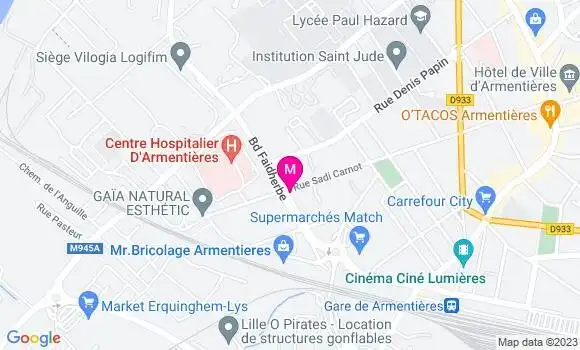 Localisation Dr Anthony Delbar