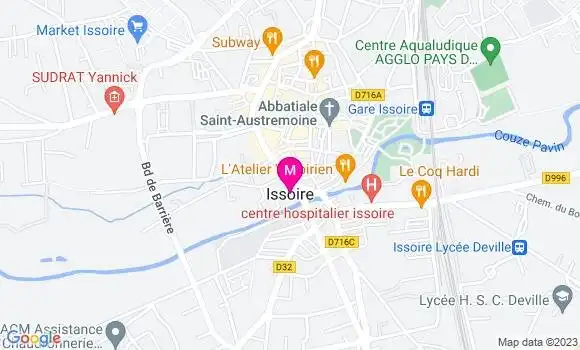 Localisation Dr Thomas Lizet