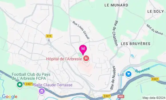 Localisation Dr Emilie Arambourg Ferriere