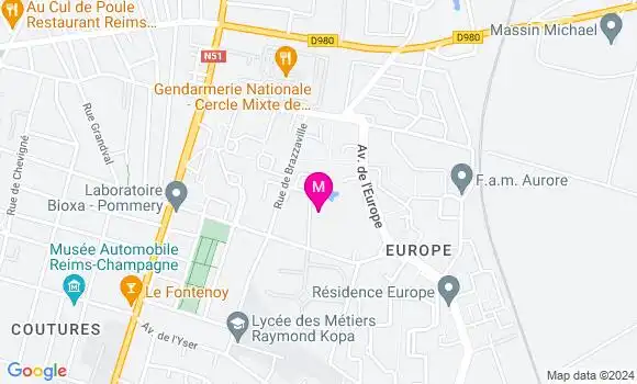 Localisation Dr Manuel Guillier