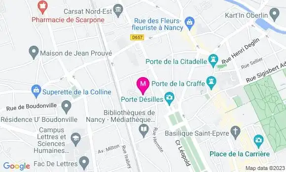Localisation Dr Pauline Bourst