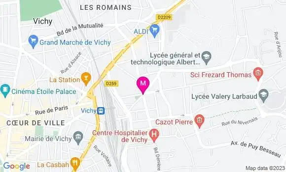 Localisation Dr Samira Choufi Schladenhoff