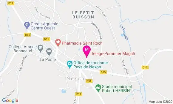 Localisation Dr Pierre David Delage
