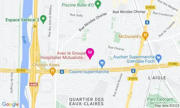 Localisation Dr Charlotte Mathon