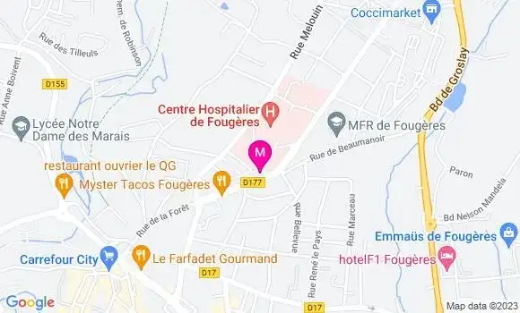 Localisation Dr Amelie Bertin