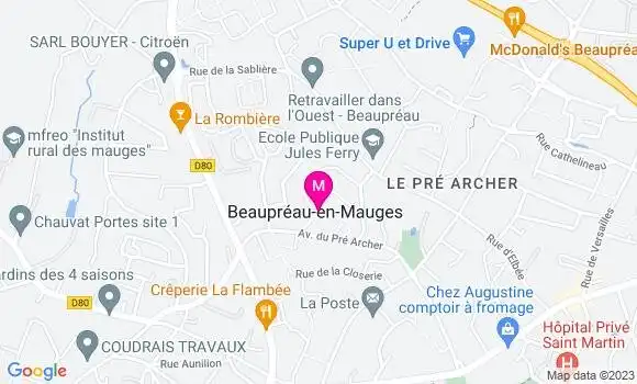 Localisation Dr Eliane Bove