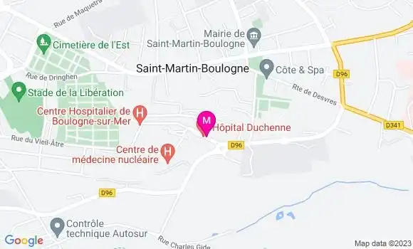 Localisation Dr Claire Joubert De La Motte