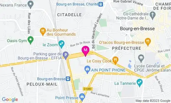Localisation Dr Magali Lambert Mougin