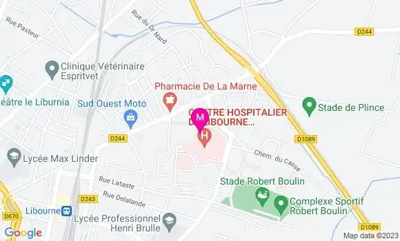 Localisation Dr Xavier Claveleau