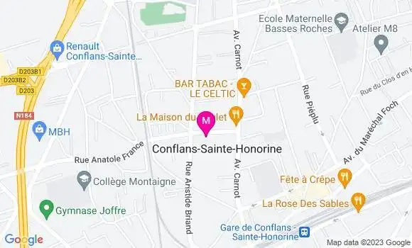 Localisation Dr Benedicte Lecorche