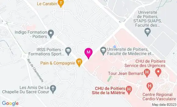 Localisation Dr Brice Bergougnoux