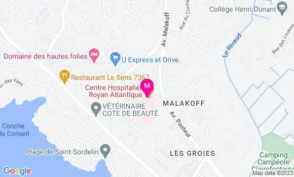 Localisation Dr Annick Melaine Boscagli