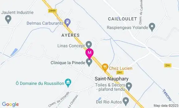 Localisation Dr Christine Thibault