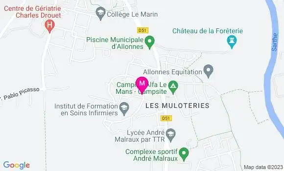 Localisation Dr Hubert Delarue