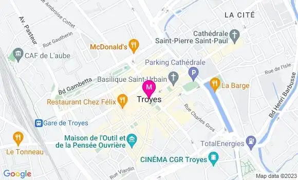 Localisation Dr Anne Maillet Richard