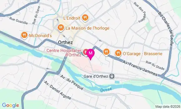 Localisation Dr Adrien Boudousse