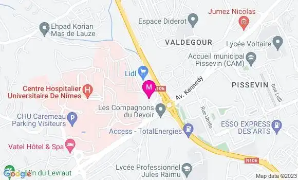 Localisation Dr Marielle Biurrarena