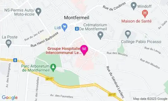 Localisation Dr Meryl Dahan