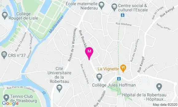 Localisation Dr Arnault Pfersdorff