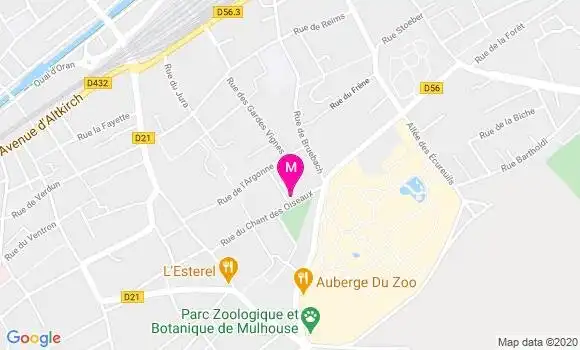 Localisation Dr Isabelle Trapp Zehnacker