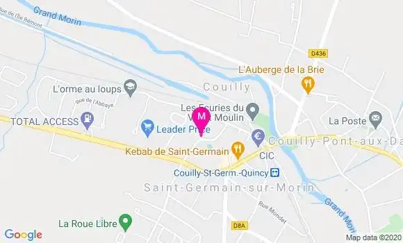 Localisation Dr Elisabeth Mauger
