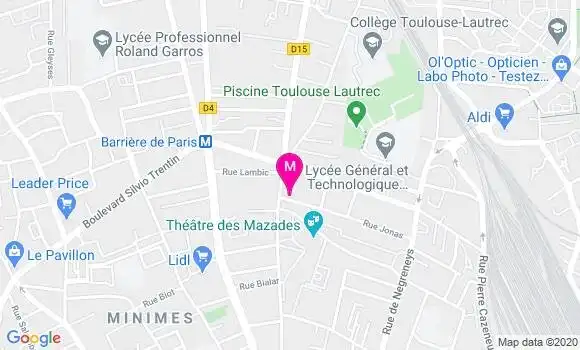 Localisation Dr Johan Caillens