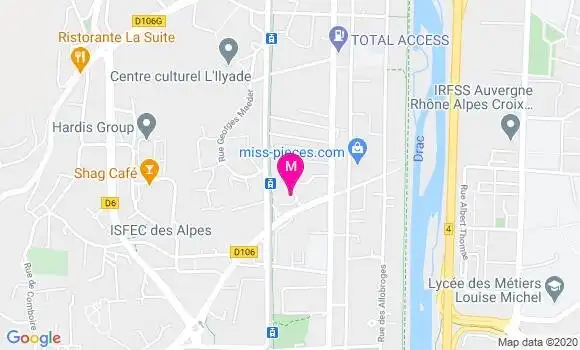 Localisation Dr Christelle Delcourt