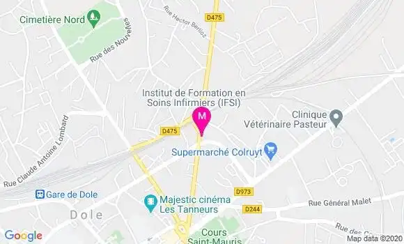 Localisation Dr Delphine Fourchotte
