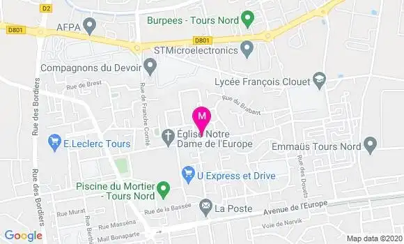 Localisation Dr Nathalie Acker