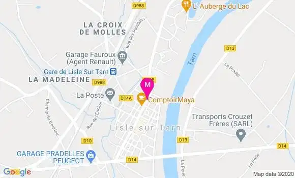 Localisation Dr Michelle Couchet