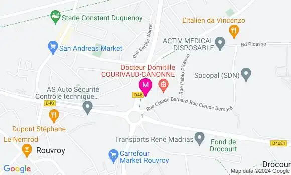 Localisation Dr Charlotte Pallade