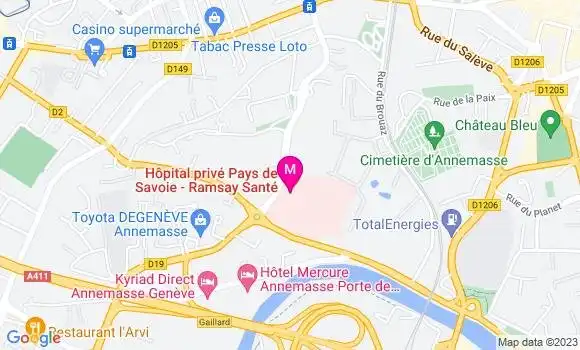 Localisation Dr Emilie Perbet
