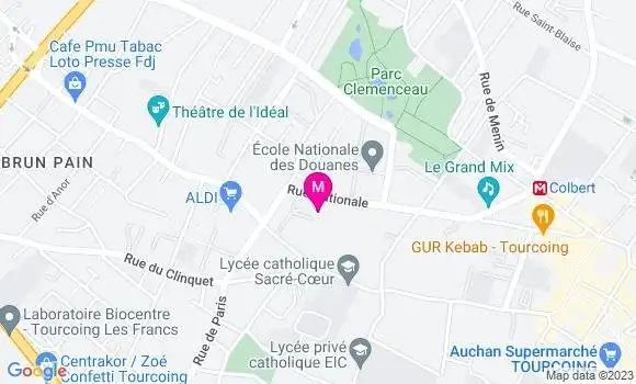 Localisation Dr Marjorie Dheedene