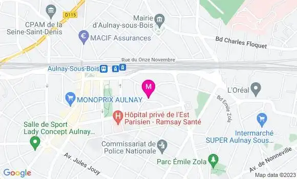 Localisation Dr Eugène Hindie