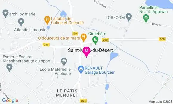 Localisation Dr Flavien Sarzeaud
