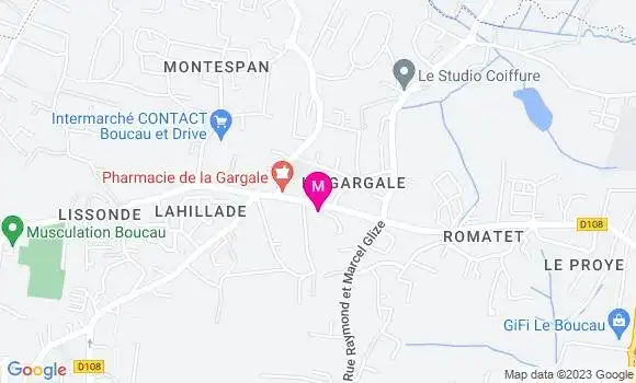 Localisation Dr Bénédicte Lafargue