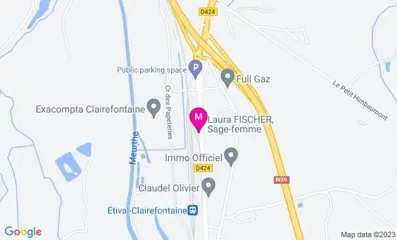 Localisation Dr Pauline Nartz