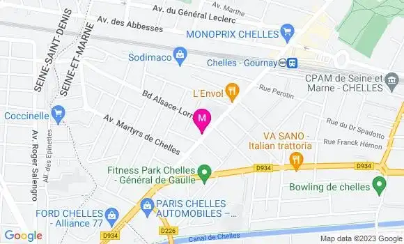 Localisation Dr Gilles Moulinet