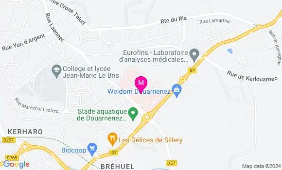 Localisation Dr Hugo Quentel