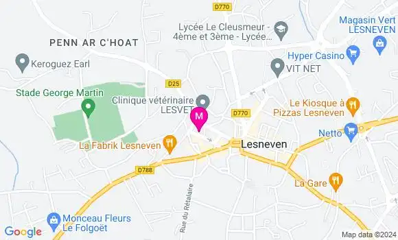 Localisation Dr Victor Le Guen