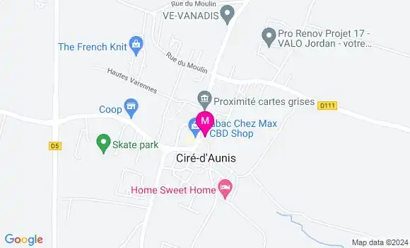 Localisation Dr Charlotte Mauroux