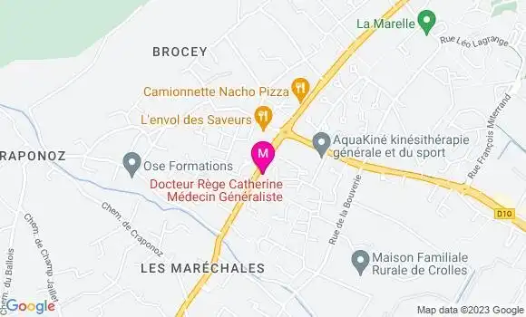 Localisation Dr Lucile Gain