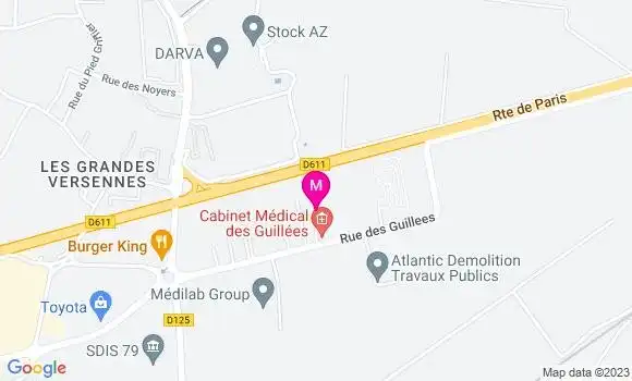 Localisation Dr Thomas Laude