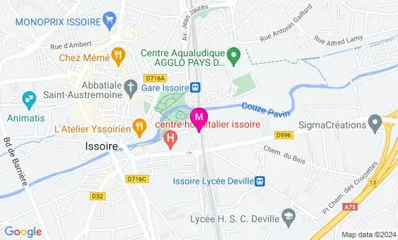 Localisation Dr Damien Balet