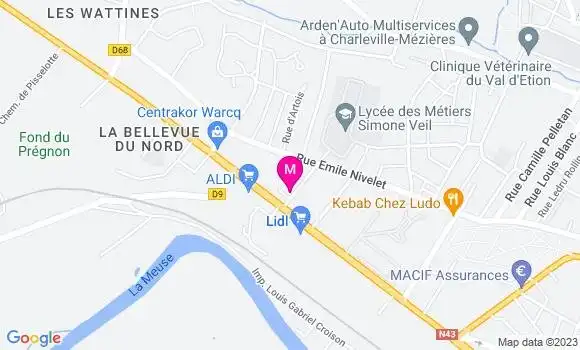 Localisation Dr Coralie Delille Fraize