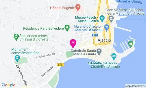 Localisation Dr Pierre Antoine Battesti