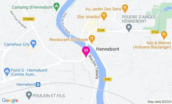 Localisation Dr Guirec Hengoat