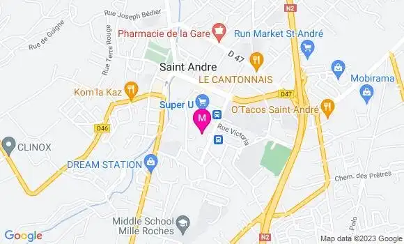 Localisation Dr Michaëla Payet Desruisseaux