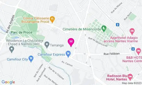 Localisation Dr Anne Claire Ordronneau